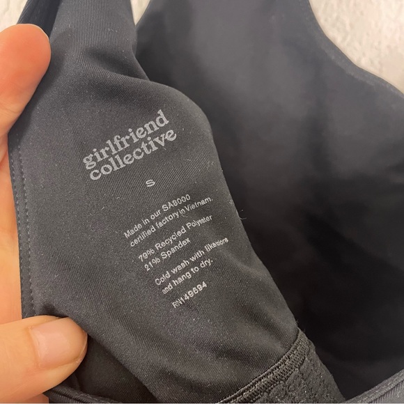 Girlfriend Collective Black Bike Unitard - Picture 8 of 9